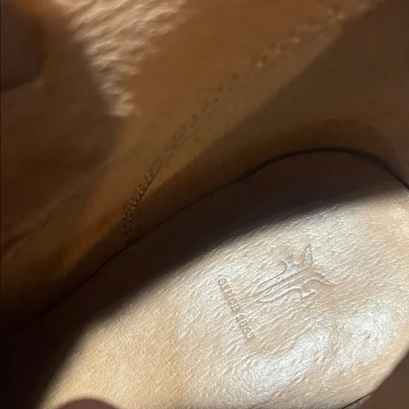 Frye Reina Western Ankle Booties Ash Tan - Picture 9 of 10